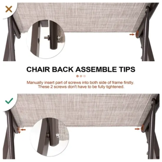 Crestlive Products Outdoor Recliner All Weather Aluminum Adjustable Chaise Lounge Chair with Arms image {6}