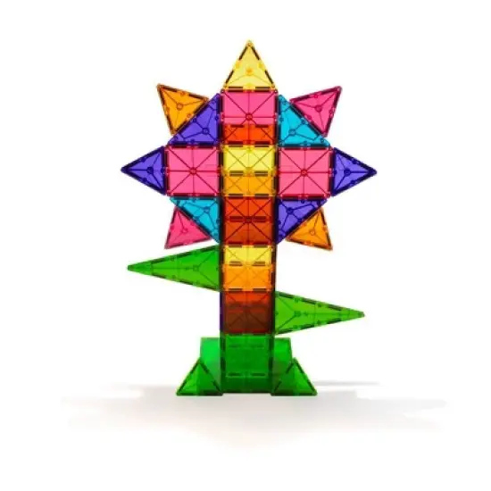 MAGNA-TILES Clear Colors 74pc Set image {4}