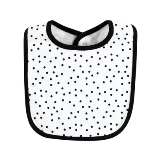 Hudson Baby Infant Girl Cotton Bibs, Modern Rainbow, One Size image {6}