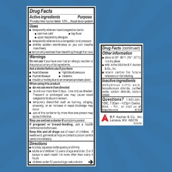 Neosynephrine, Nasal Spray for Cold Sinus Relief Extra Strength, Clear, 0.5 Fl Oz image {5}