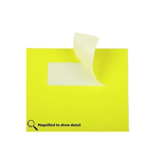 JAM Paper Shipping Address Labels Rectangular 1 1/3 x 4 Neon Yellow 359329614 image {3}