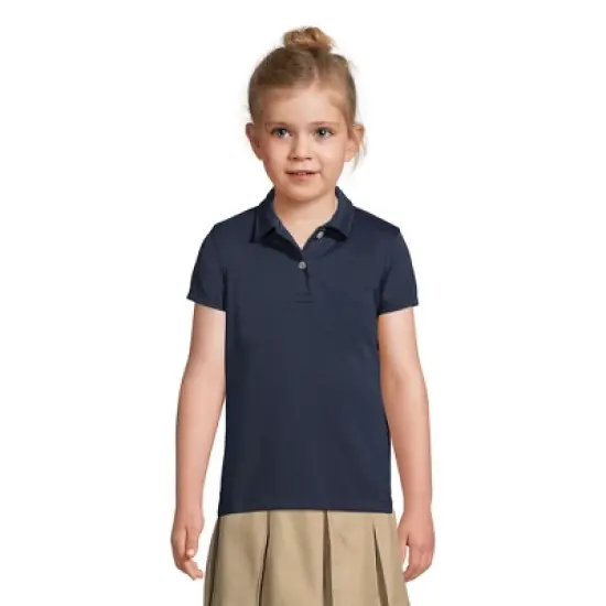 Lands' End Girls Short Sleeve Poly Pique Polo Shirt image {2}