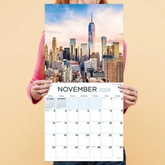 TF Publishing 2024 Wall Calendar 12"x12" NYC image {3}