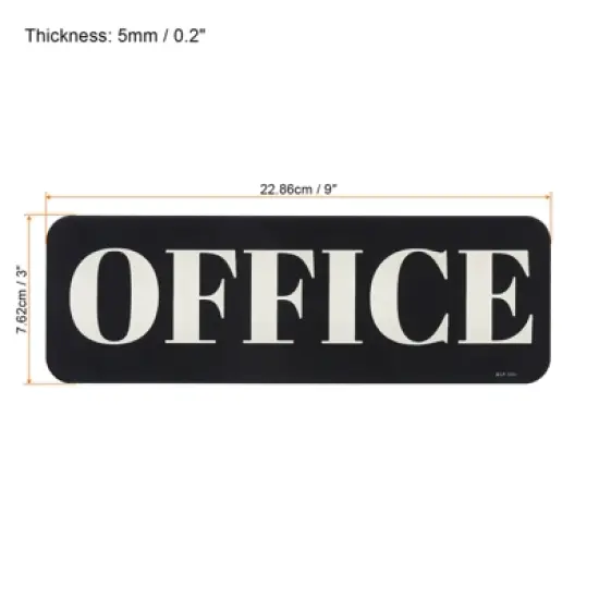 Unique Bargains Acrylic Self-Adhesive Waterproof Decor Business Office Sign image {1}