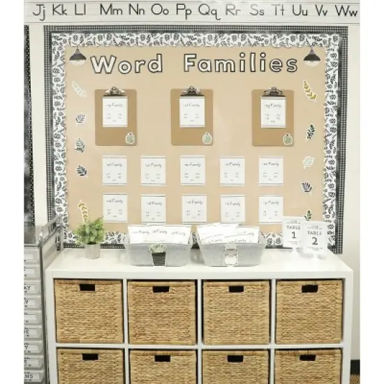 Carson Dellosa Education Farmhouse Alphabet Line: Manuscript Bulletin Board Set, Grade PK-2 (52 pieces) image {4}
