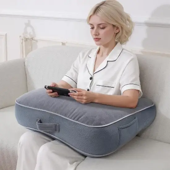 Gaming Reading Pillow  Compact Arm Support Lap Desk for Bed/Sofa image {5}