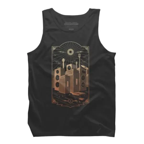 Men's Design By Humans Sound City By Gammaray85 Tank Top image {5}