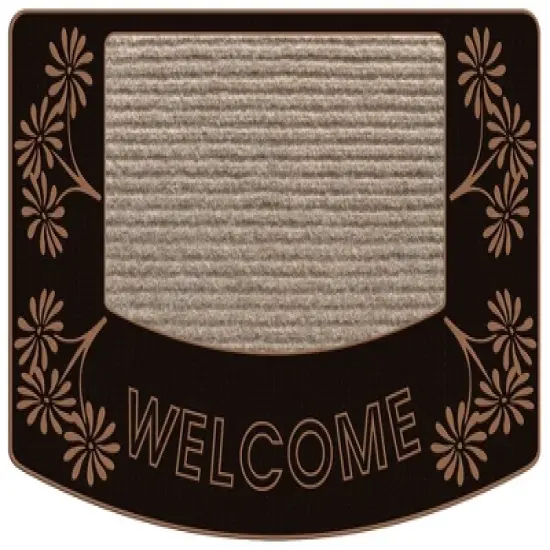 J&V TEXTILES Original Durable Rubber Door Mat, 18x28, Heavy Duty Doormat, Indoor Outdoor, Waterproof, Easy Clean, Low-Profile Mats for Entry, Garage image {3}