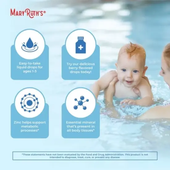 MaryRuth's Toddler Zinc Drops, Berry, Org, 2 oz image {5}