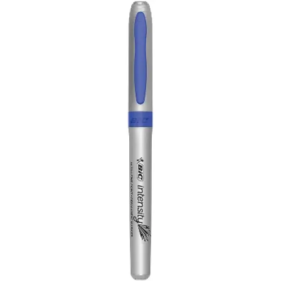 Bic Intensity Ultra Permanent Marker Extra-Fine Needle Tip Deep Sea Blue Dozen GPMU11BE image {2}