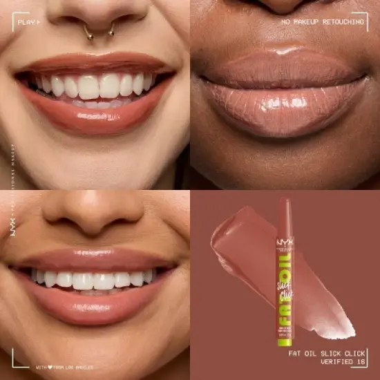 NYX Professional Makeup Fat Oil Slick Click Tinted Lip Balm - Verified - 0.07oz image {2}