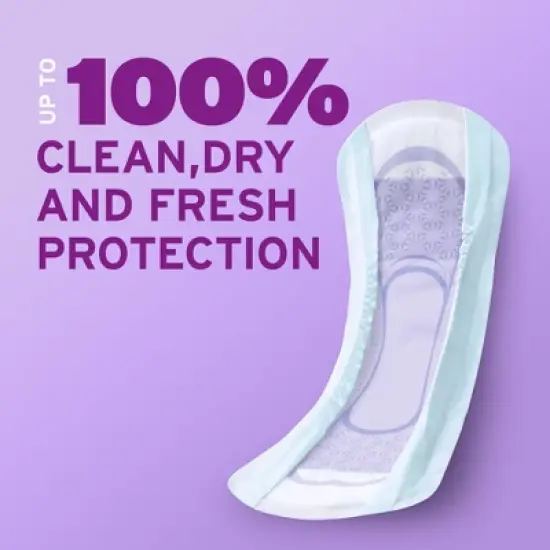 Poise Ultra Thin Incontinence Pads for Women - Light Absorbency - 3 Drop - Regular - 28ct image {5}