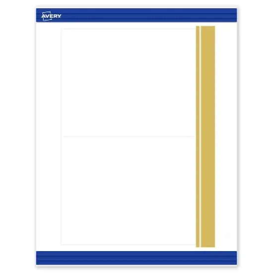 Avery 5" x 7" Cards, Gold Double-Dipped Edge, 20 ct image {9}