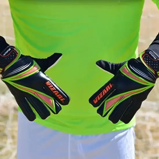 Vizari Junior Match Gloves - Professional Soccer Goalkeeper Goalie Gloves for Kids and Adults - Superior Grip, Durable Design, Secure Fit image {5}