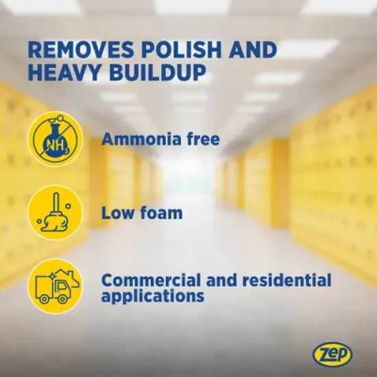 ZEP Zep Heavy-Duty Floor Stripper Concentrate &ndash; Removes Heavy Polish Buildup &ndash;- 5 Gallon (Case of 1) image {3}