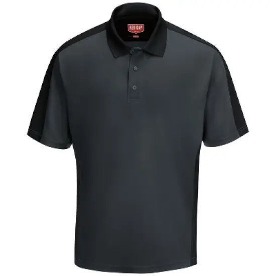 Red Kap&reg; Men's Short Sleeve Performance Knit&reg; Two-Tone Polo image {1}