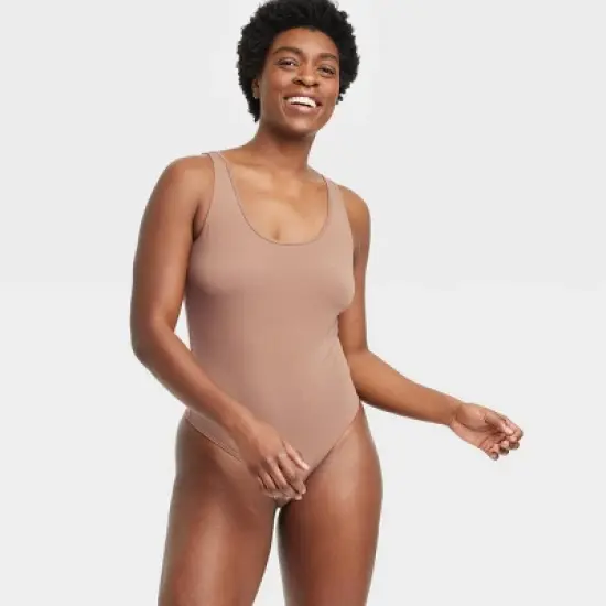 Women's Cotton Stretch Tank Bodysuit - Auden&trade; image {3}