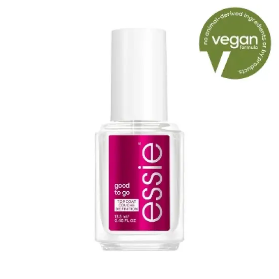 essie Good to Go Top Coat - fast dry and shine - 0.46 fl oz image {4}