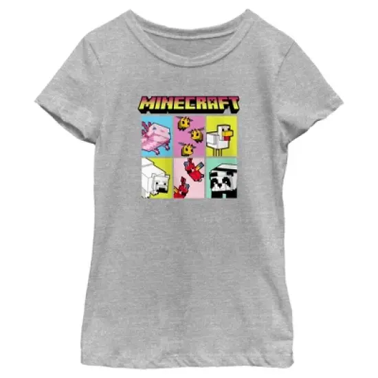 Girl's Minecraft Animal Mobs Boxes T-Shirt image {4}