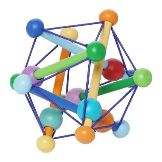 Manhattan Toy Skwish Color Burst Rattle and Teether Grasping Activity Toy (Boxed) image {4}