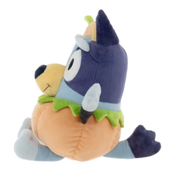 12" Bluey Halloween Pumpkin Plush: Animal Adventure Stuffed Character, Polyester Material, 0.5 lb image {3}