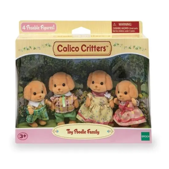 Calico Critters Toy Poodle Family image {1}