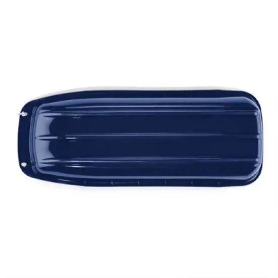 Lucky Bums Kids 48 Inch Single Person Plastic Snow Toboggan Sled for All Winter Conditions with Pull Rope for Children Ages 8 to 15, Blue image {2}