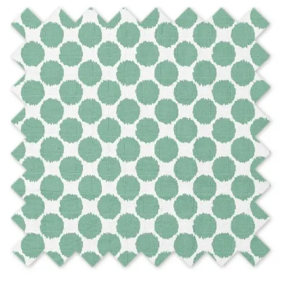 Bacati - 3 pc Ikat Zigzag Mint Dots Muslin Hugster Feeding & Infant Support Nursing Pillow Nursing Pillow with Insert image {6}