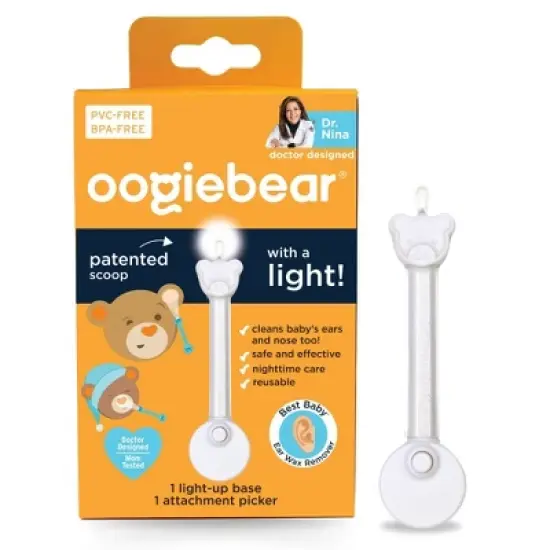oogiebear Dual Nasal Booger and Ear Wax Remover with LED Light image {6}