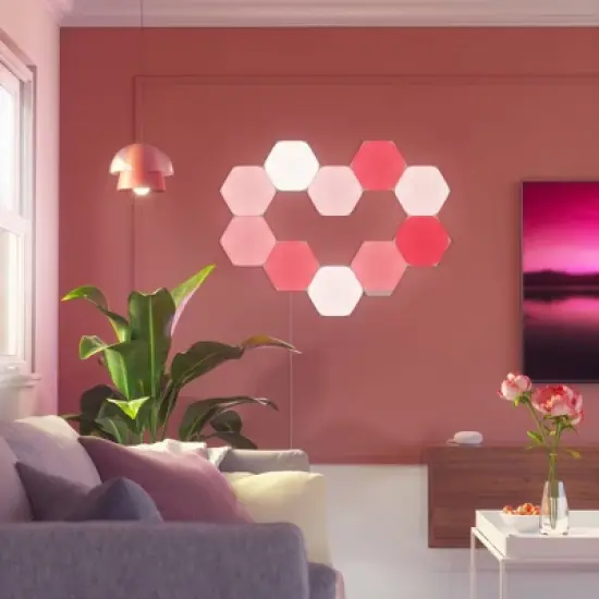 Nanoleaf 3pk Shapes Hexagon Expansion Kit LED Light Bulbs image {6}