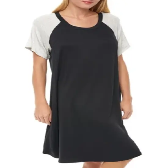 Maternity Nursing Top T-shirt Dress Soft Knit Sleep Shirt w/ Zipper Breastfeeding Sleepwear image {14}