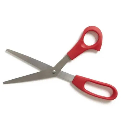 Baseline 8" Stainless Steel Scissors Red 55829 image {2}