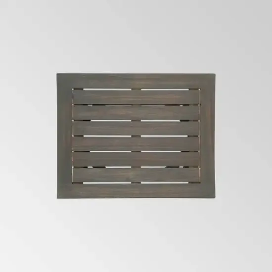 Mahi 3pc Acacia Wood Chaise Lounge Set - Light Gray Wash - Christopher Knight Home image {6}