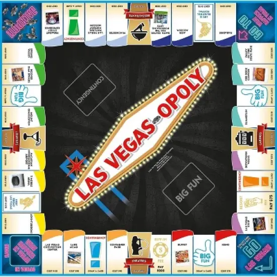 Late for the Sky: Las Vegas-Opoly Monopoly Board Game image {1}