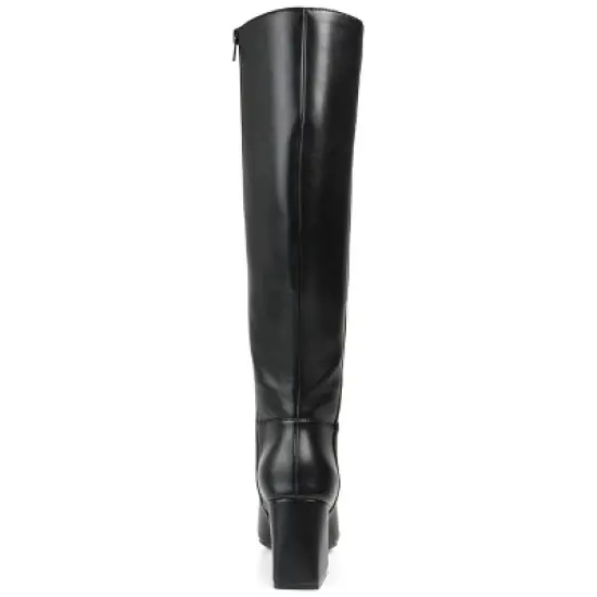 Journee Collection Womens Landree Tru Comfort Foam Wide Calf Block Heel Knee High Boots image {2}