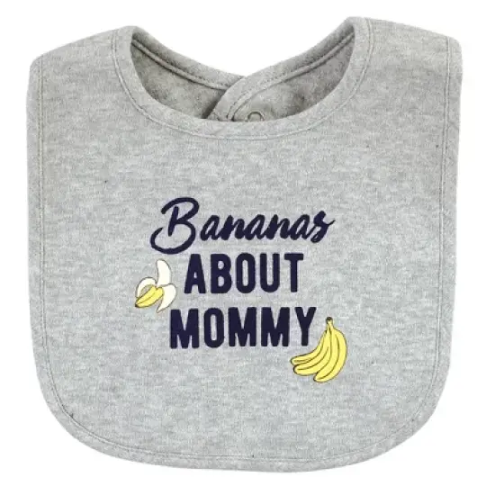 Hudson Baby Infant Boy Cotton Bib and Sock Set, Bananas, One Size image {6}