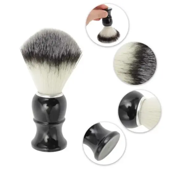 Unique Bargains Durable Shaving Brush 4.13"x1.3" Black 1 Pc image {2}