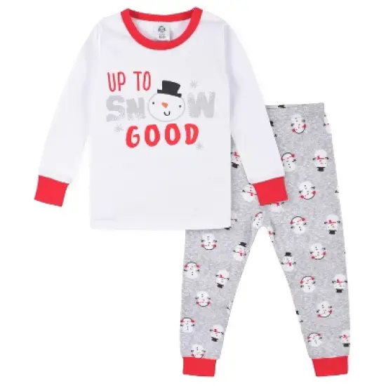 2-Piece Infant & Toddler Neutral Ho Ho Ho Snug Fit Cotton Pajamas image {10}