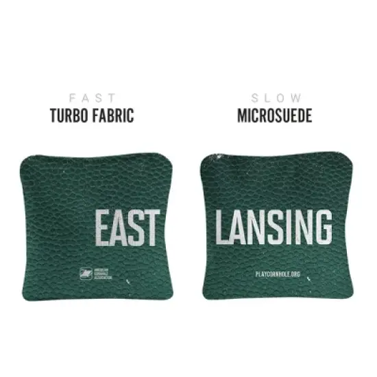 Gameday East Lansing Synergy Pro Green Cornhole Bags (Set of 4) image {1}