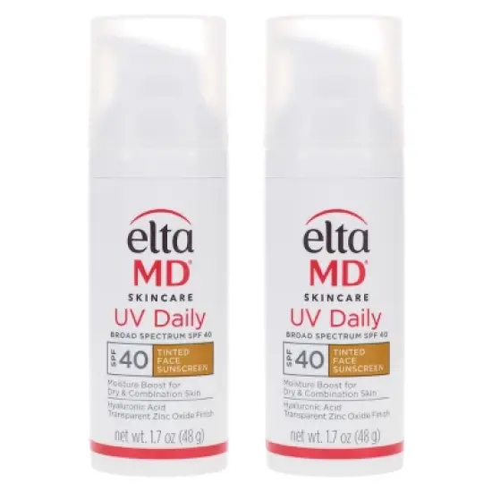 EltaMD UV Daily Broad Spectrum SPF 40 Tinted Face Sunscreen 1.7 oz 2 Pack image {8}