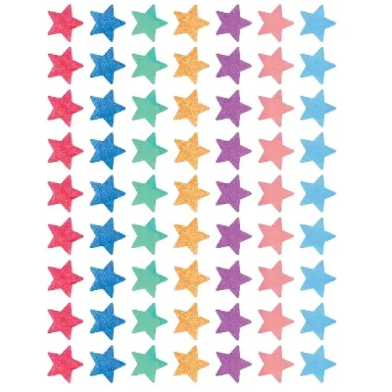 Teacher Created Resources Watercolor Star Mini Stickers Pack of 378 (TCR8897) image {1}