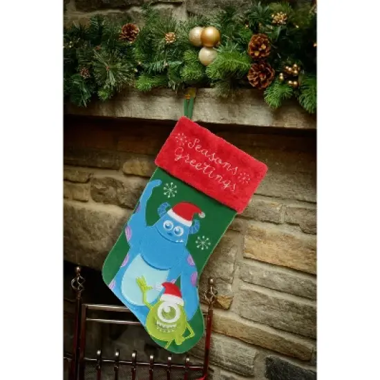 Monsters Inc. Applique Holiday Stocking 20" image {2}