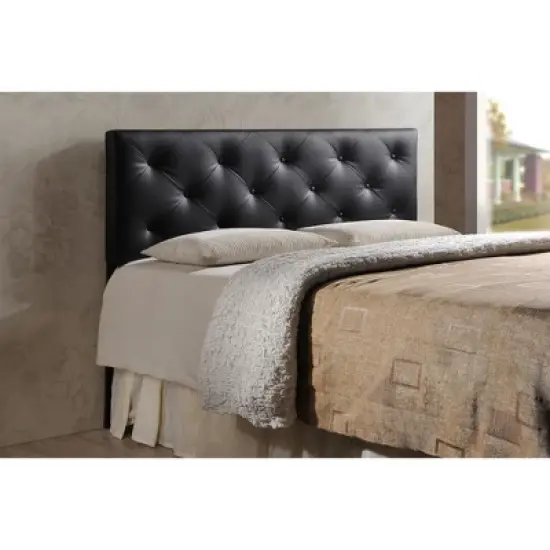 King Baltimore Modern And Contemporary Faux Leather Upholstered Headboard - Baxton Studio image {1}
