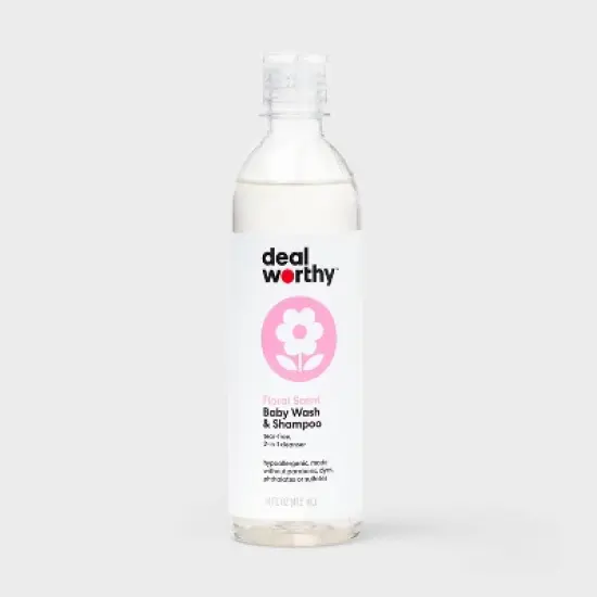 Floral Scented Baby Wash and Shampoo - 14 fl oz - Dealworthy&trade; image {3}