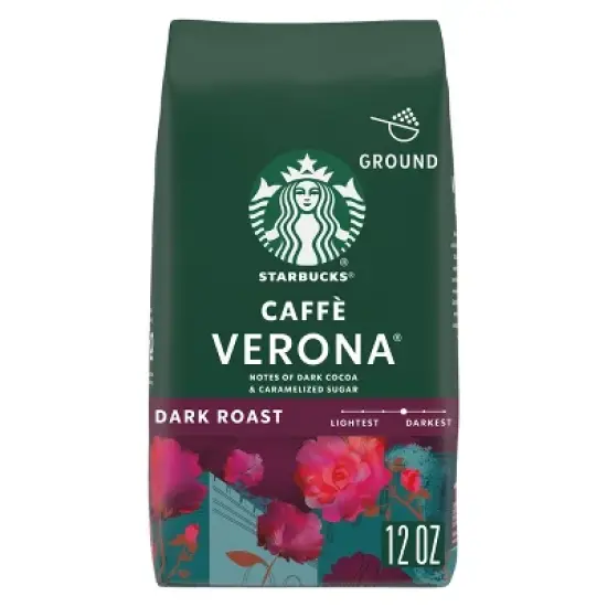 Starbucks Dark Roast Ground Coffee &mdash; Caff&egrave; Verona &mdash; 100% Arabica &mdash; 1 bag (12 oz.) image {5}