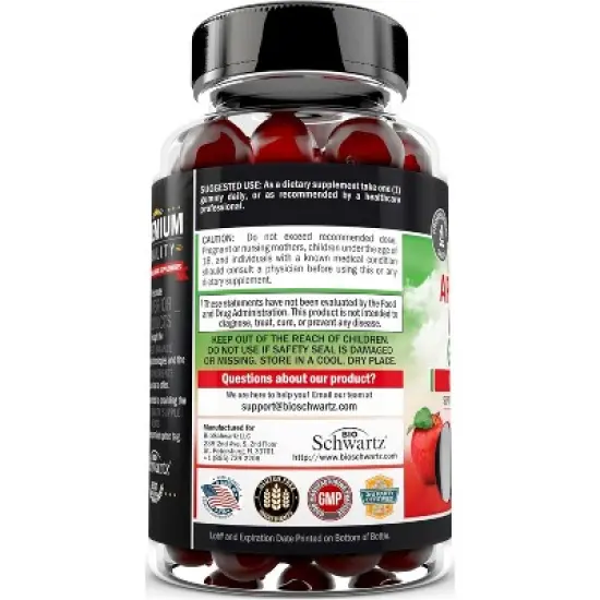 Apple Cider Vinegar Gummies with B Vitamins, Supports Healthy Weight Management, Detox Cleanse, Energy, Digestive & Immune Support, Bioschwartz, 90ct image {7}