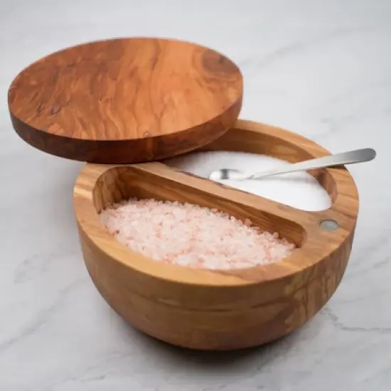 Rsvp Olive Wood Salt Box image {8}