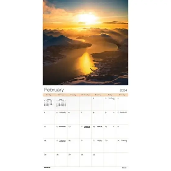 Trends International Inc. 2023-24 Wall Calendar 12"x12" Sunsets image {2}