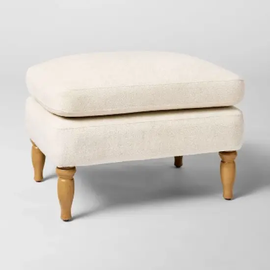 Kauri Upholstered Ottoman Natural - Threshold&trade; designed with Studio McGee image {1}