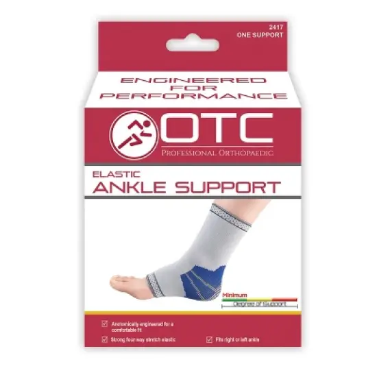 OTC Ankle Support, Pullover, Knit Elastic, White image {2}
